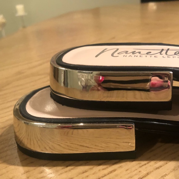 Nanette Lepore Black slip on mules size 7 - Picture 7 of 7